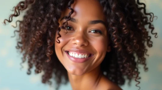 cheveux bouclés